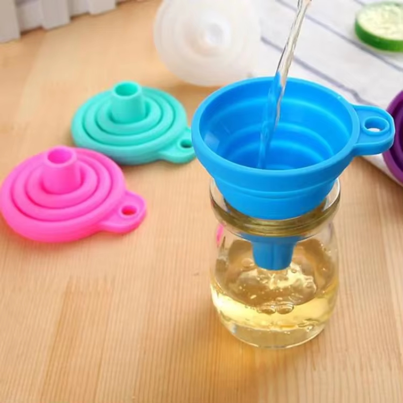Kitchen Appliances On Sale - 1/2/4PCS Silicone Collapsible mini Foldable Funnel