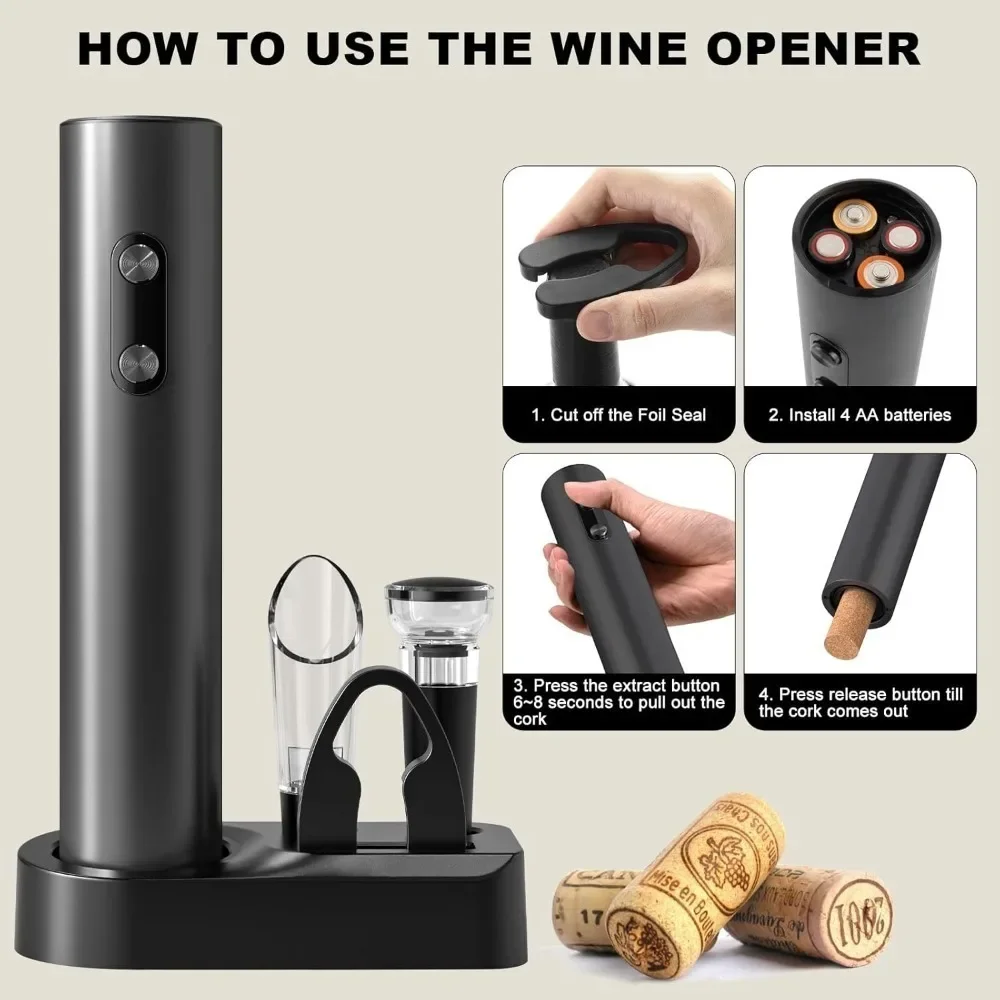 Electric Wine Opener Set Elect - Wine Opener Electric recension och pris