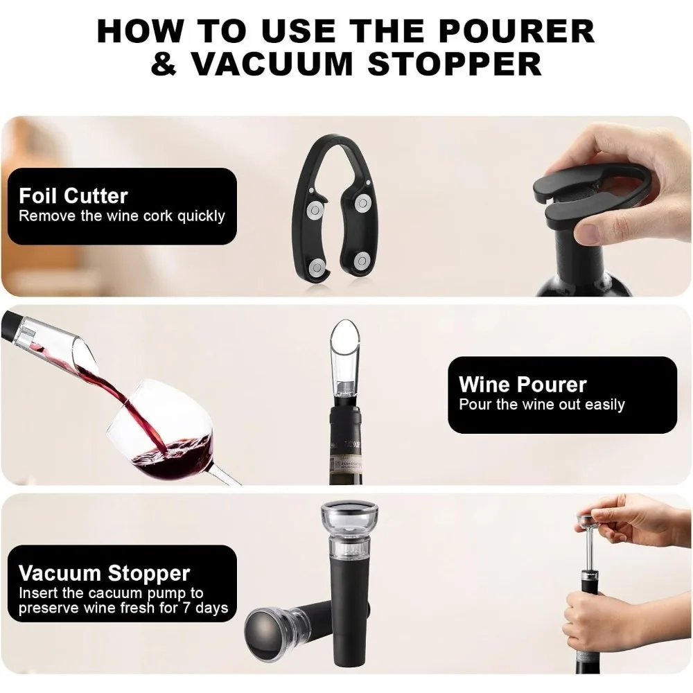 Electric Wine Opener Set Elect - Wine Opener Electric recension och pris