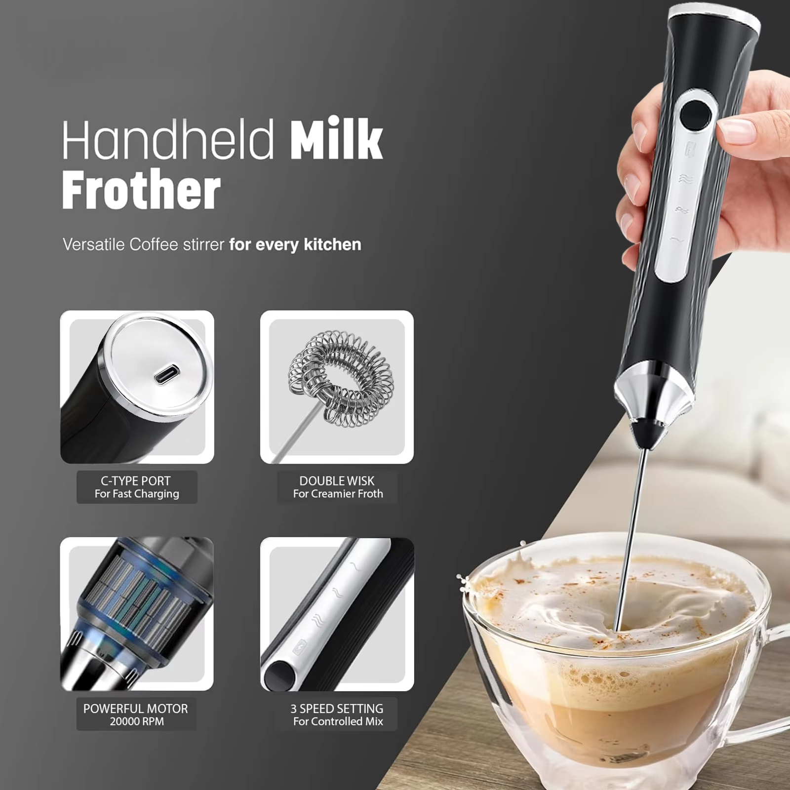 Electric milk frother, milk co - Kitchen Appliances For Restaurant recension och pris