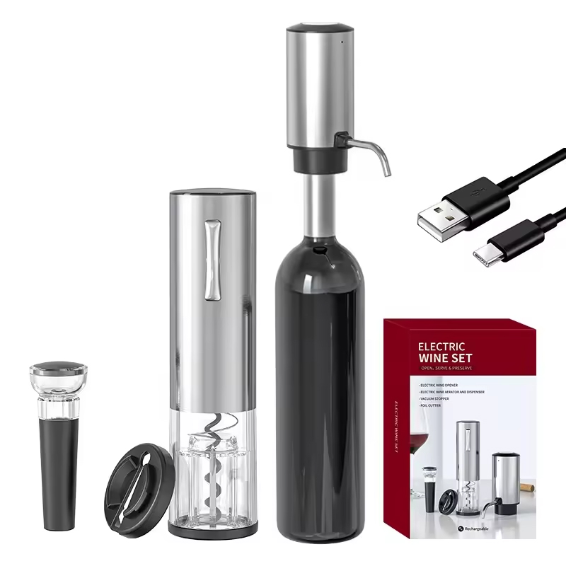 2024 New Design 4-in-1 Lithium - Wine Opener Electric recension och pris