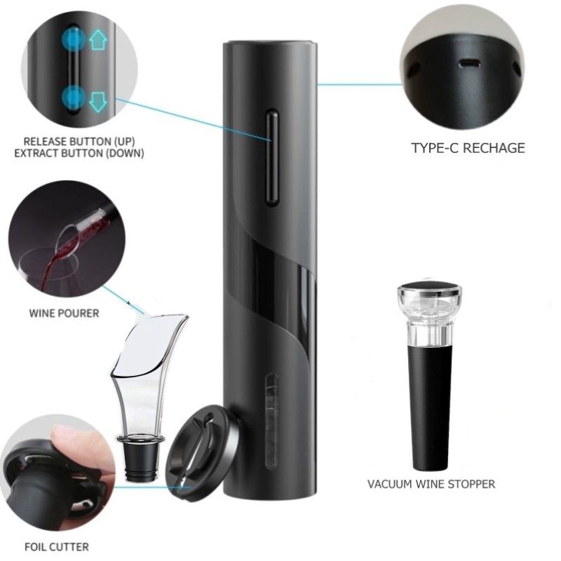 Rechargeable Multifunction Ele - Wine Opener Electric recension och pris