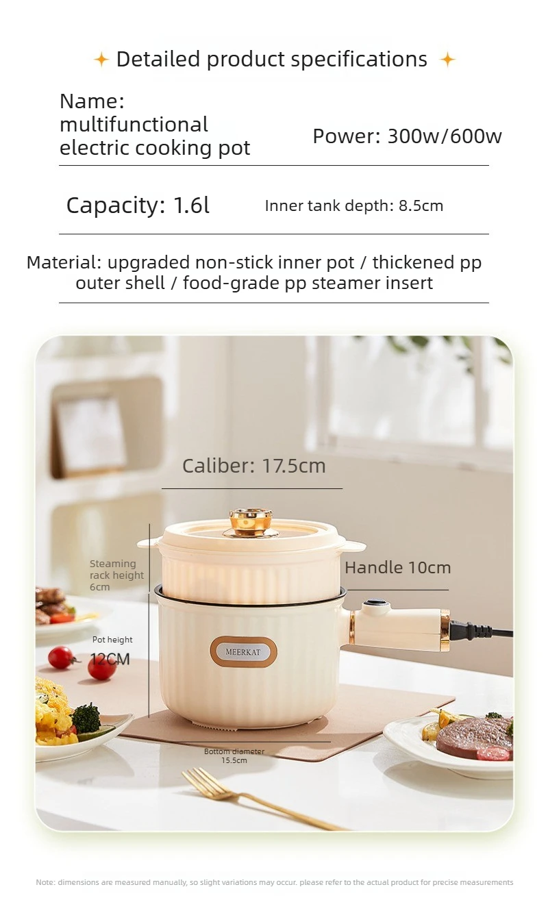 220V 110V 1.6L 600W Mini Elect - Kitchen Appliances On Sale recension och pris